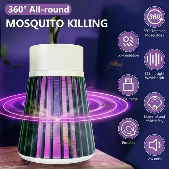 USB Mosquito Killer Lamp 360° UV Light Portable