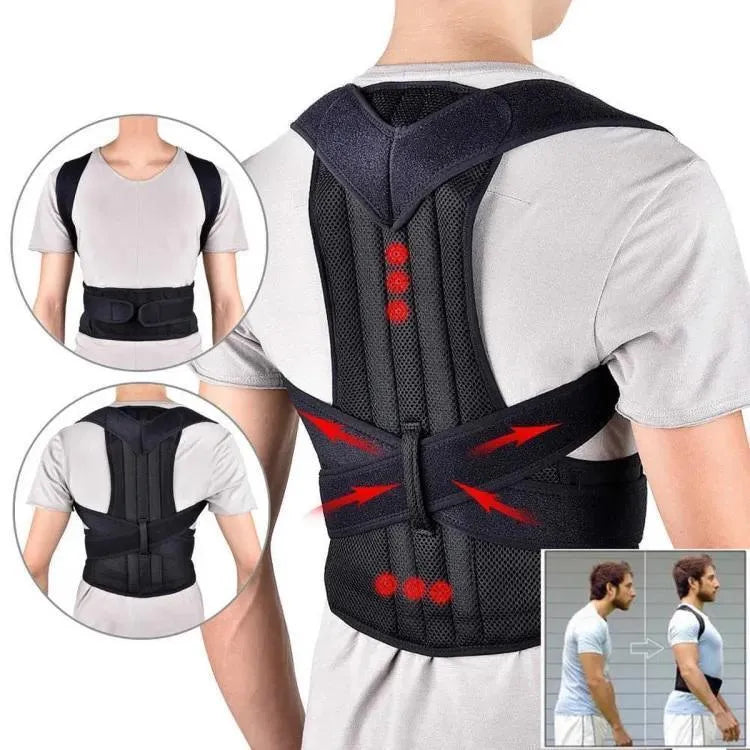 Black Heavy Duty Posture Corrector Belt 1 Pc