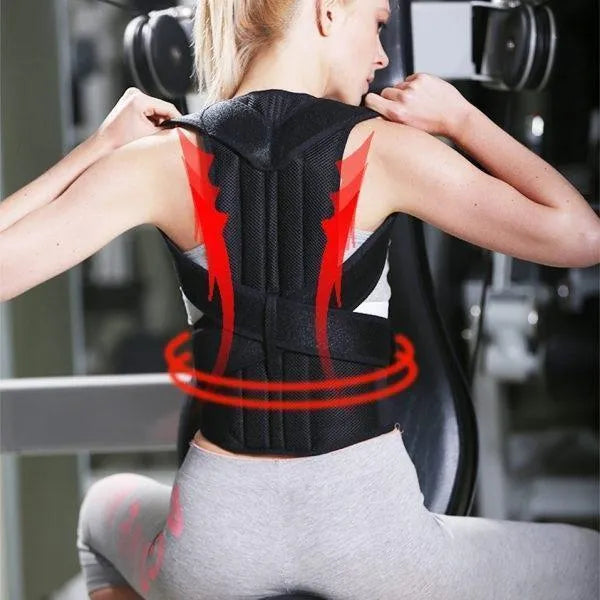 Black Heavy Duty Posture Corrector Belt 1 Pc