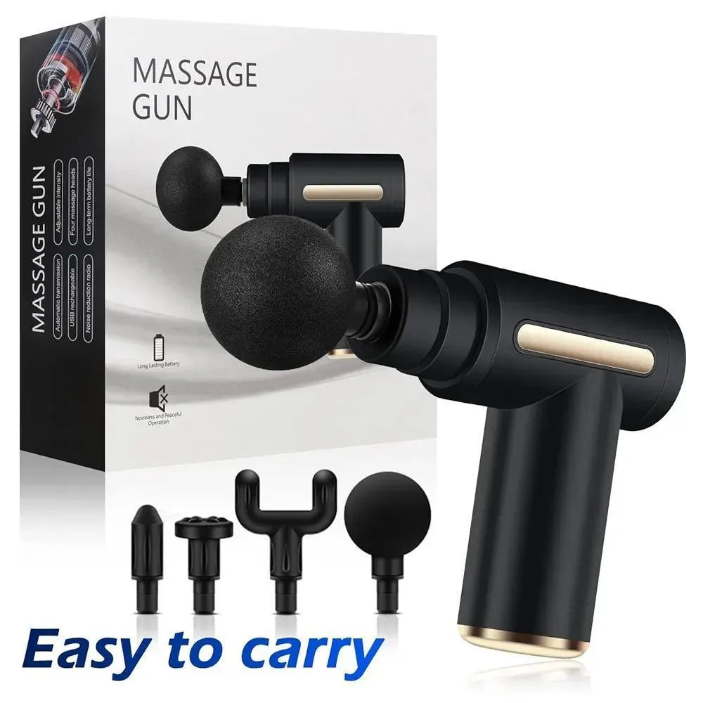 Mini Rechargeable Massager Gun Multicolor ABS
