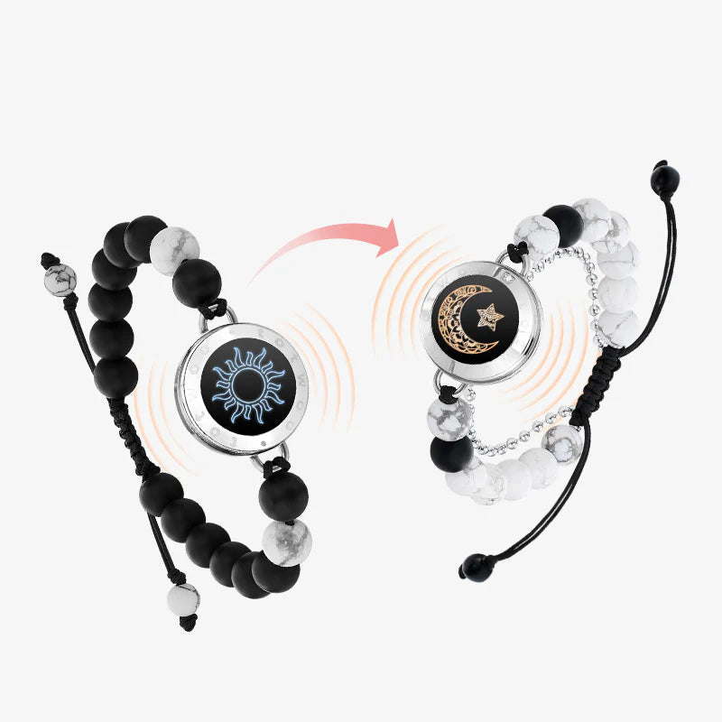 Sun&Moon Touch Bracelets with Matching Beads
